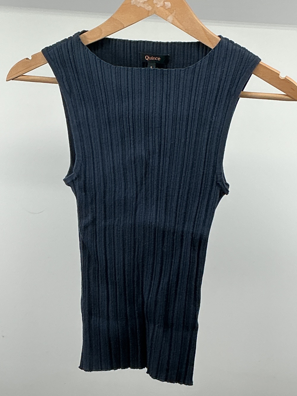Cotton Cashmere Ribbed Tank